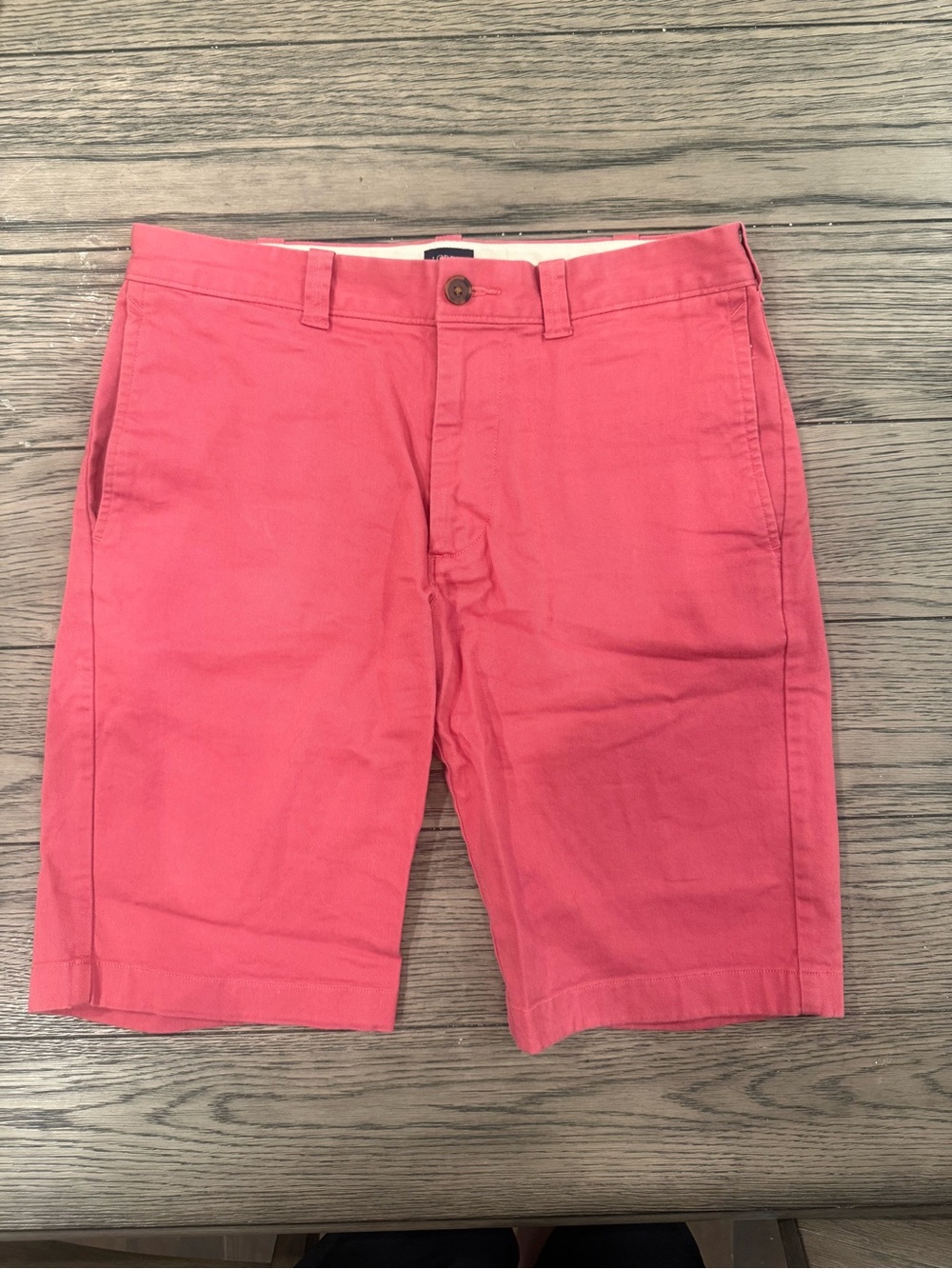 J. Crew Coral Pink Cotton Chino Shorts
